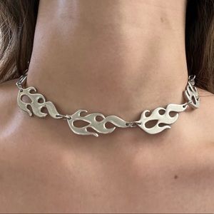 flame choker necklace